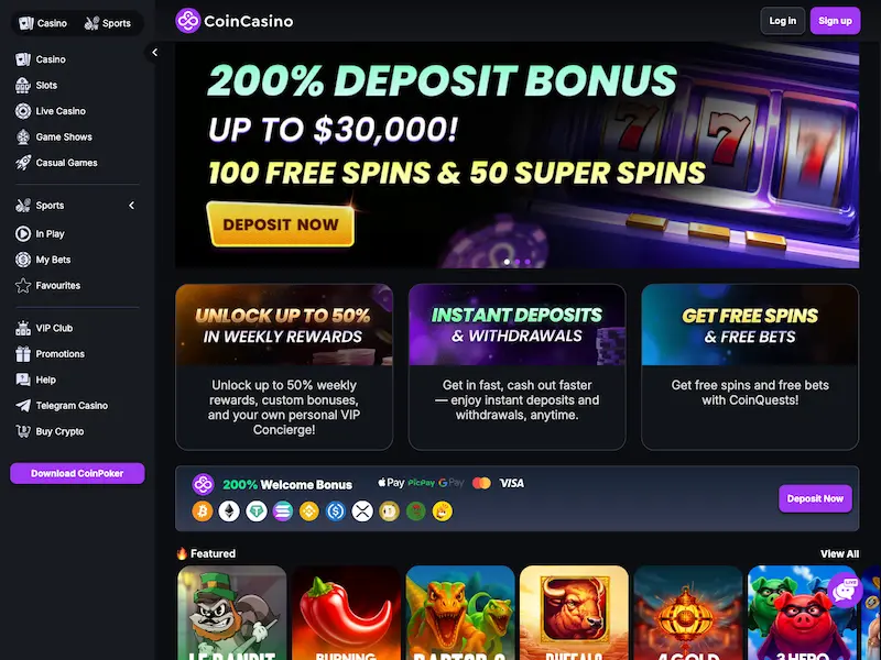 coincasino homepage